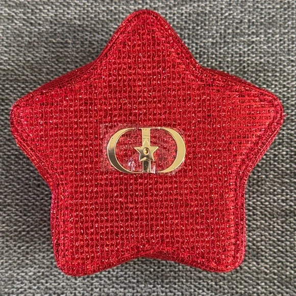 Dior Lunar New Year Red Star Makeup Bag Cosmetic Pouch Mini New Authentic - Picture 3 of 17